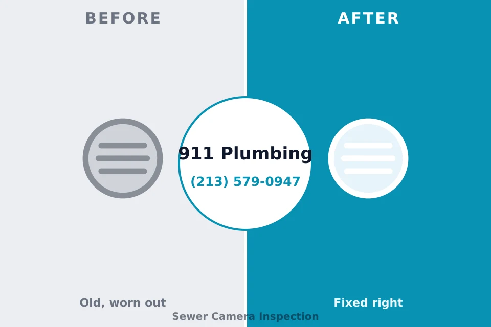 Before and after: plumbing repair Dauphin Island, AL